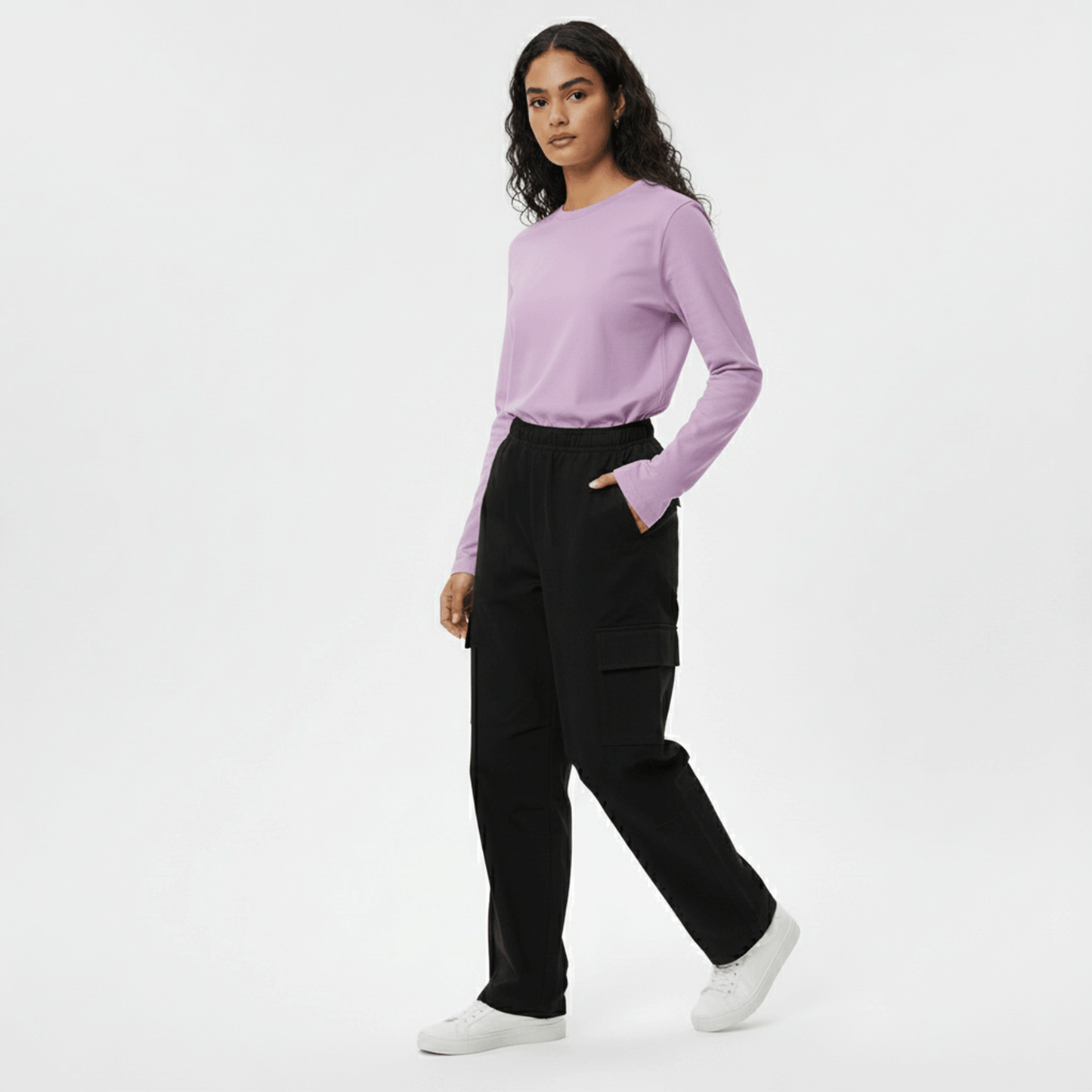 Light Purple Regular Fit – 24/7 Long Sleeves T Shirt