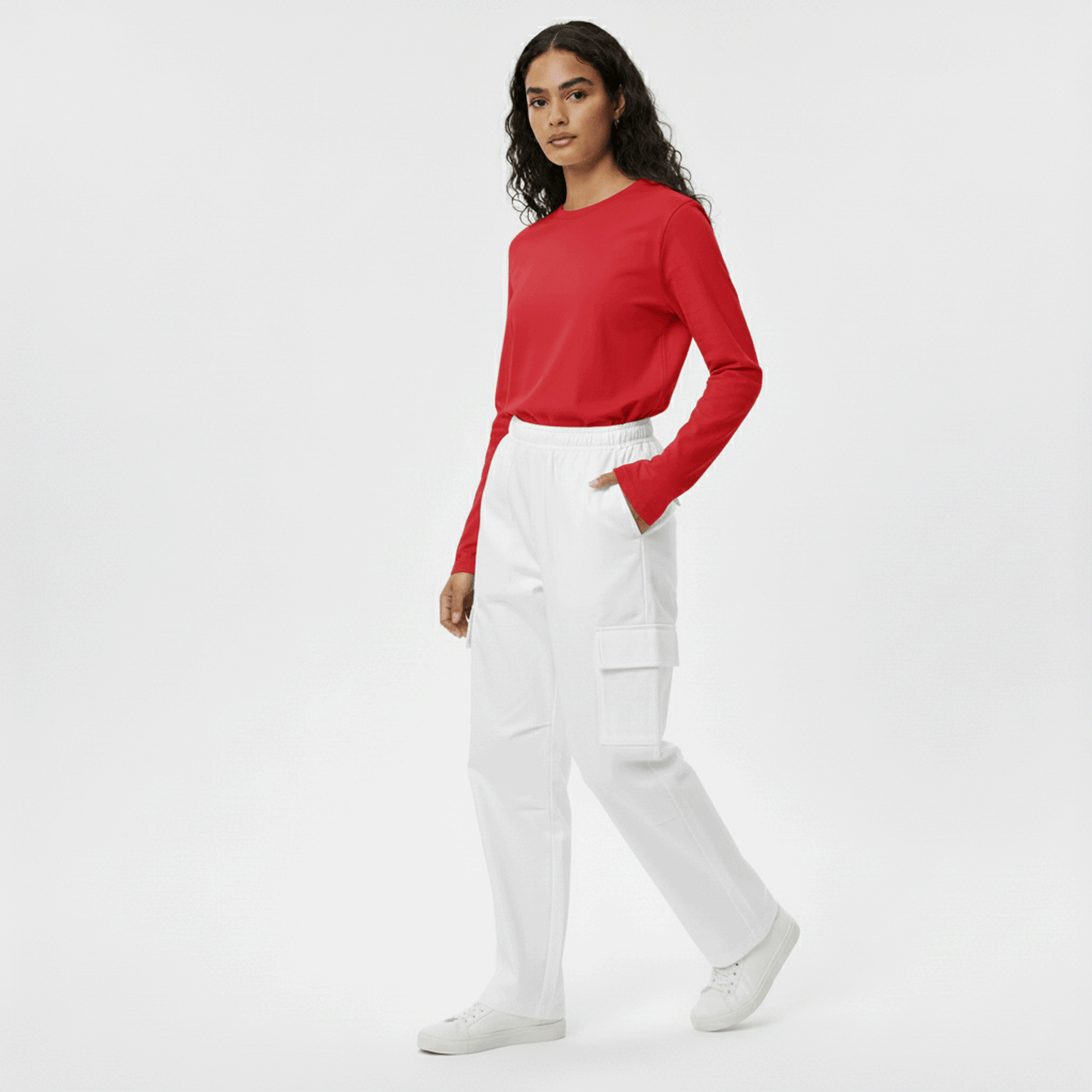 Red Regular Fit – 24/7 Long Sleeves T Shirt