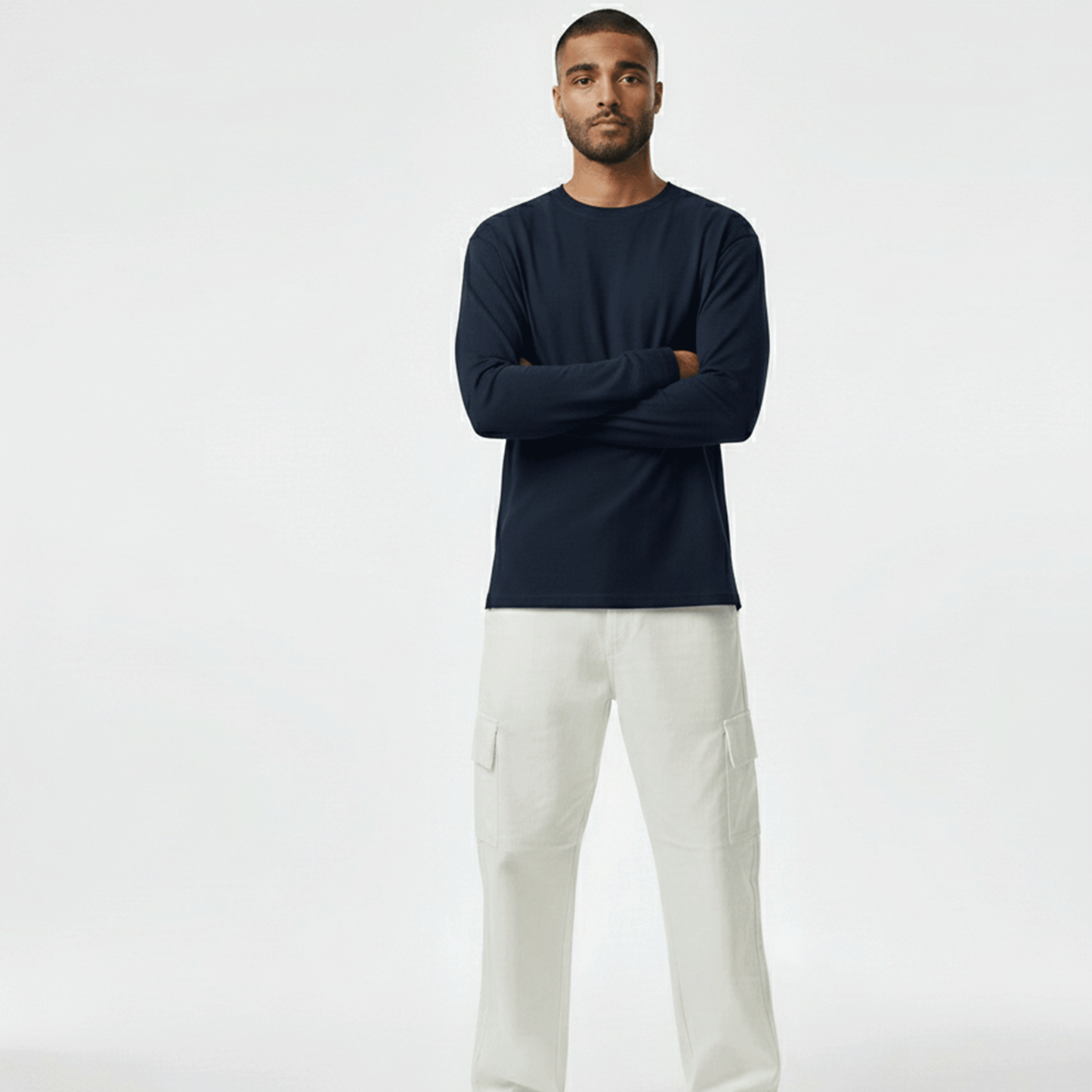 Blue Regular Fit – 24/7 Long Sleeves T Shirt