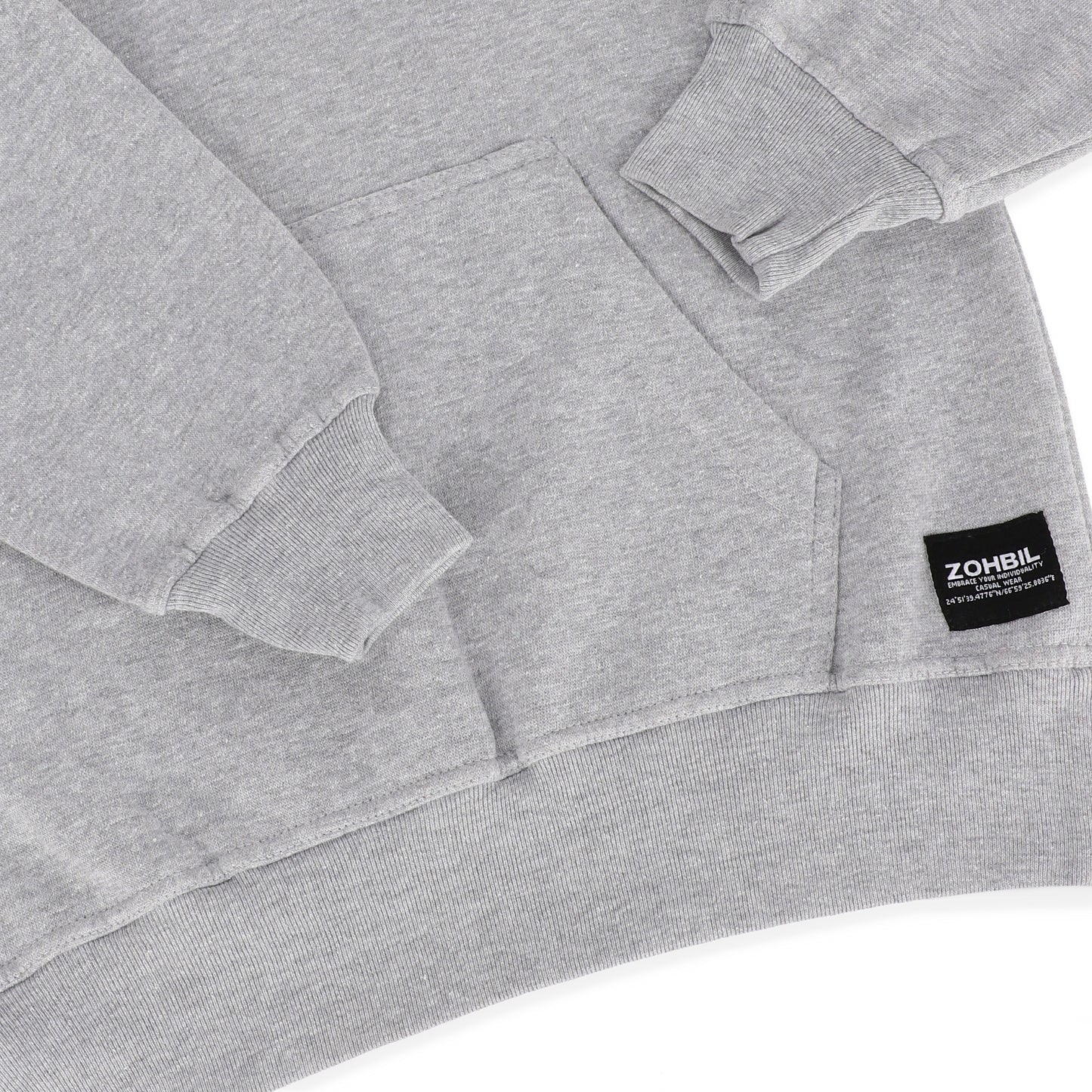Solid Grey Hoodie