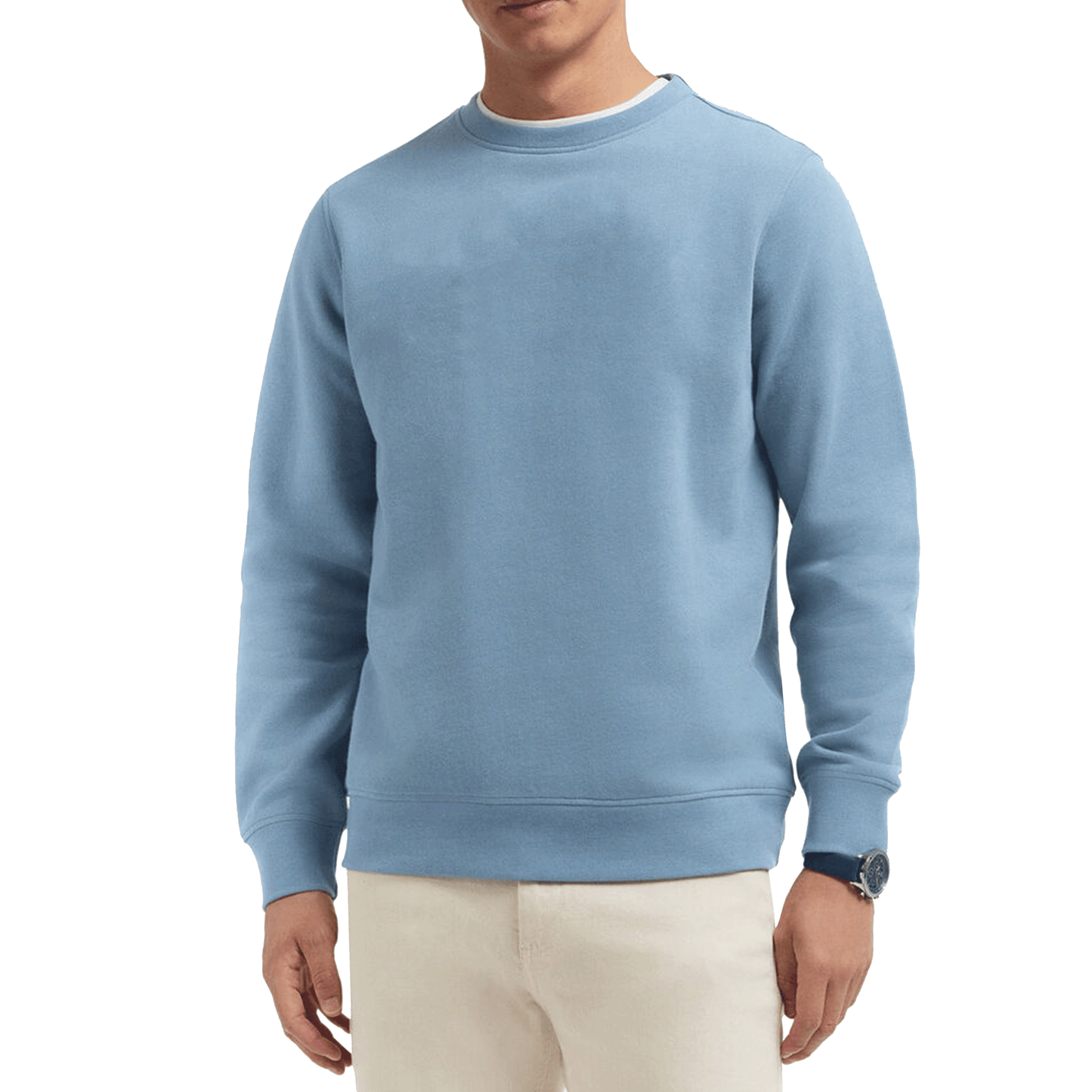 Solid Light Blue Sweatshirt