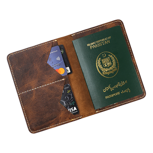 Sonic - BIFOLD PASSPORT COVER WALLET Brown