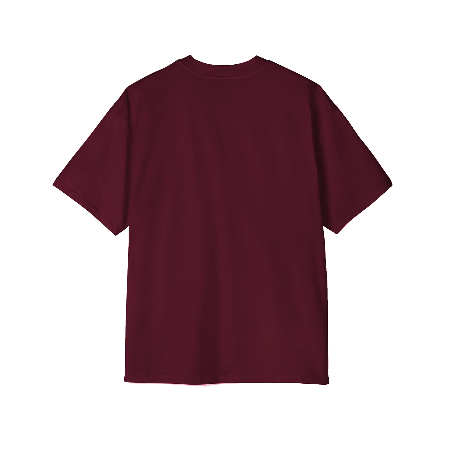 Basic Relaxed Fit Maroon T-Shirt