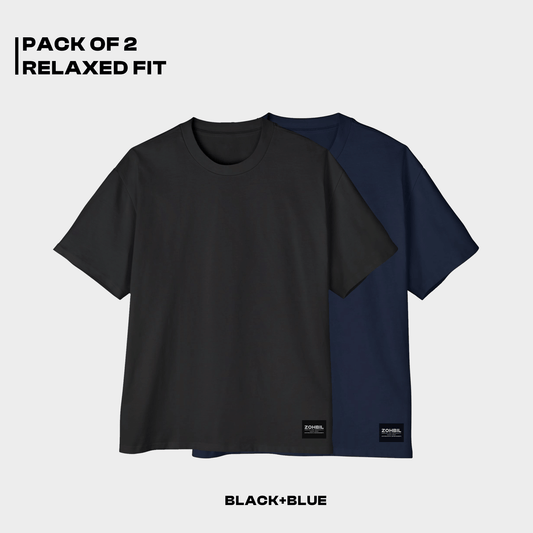 Pack of 2 Black = Blue