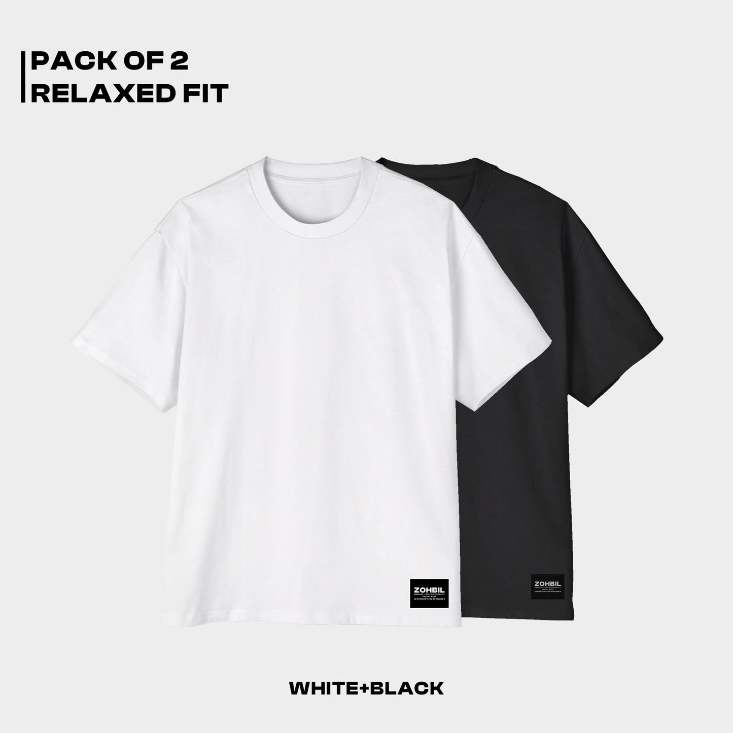 Pack Of 2 White + Black