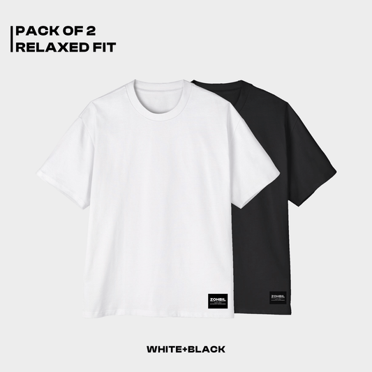 Pack Of 2 White + Black