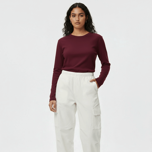 Maroon Regular Fit – 24/7 Long Sleeves T Shirt