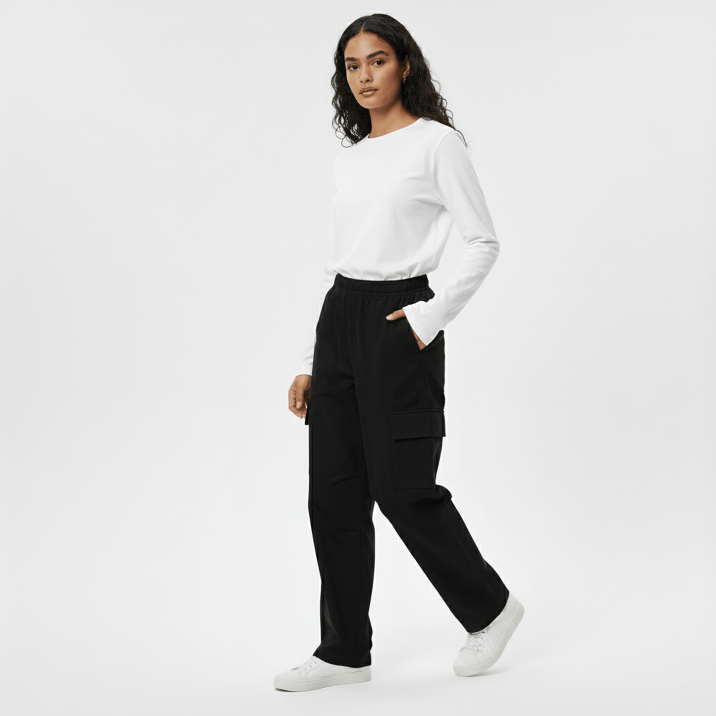 White Regular Fit – 24/7 Long Sleeves T Shirt