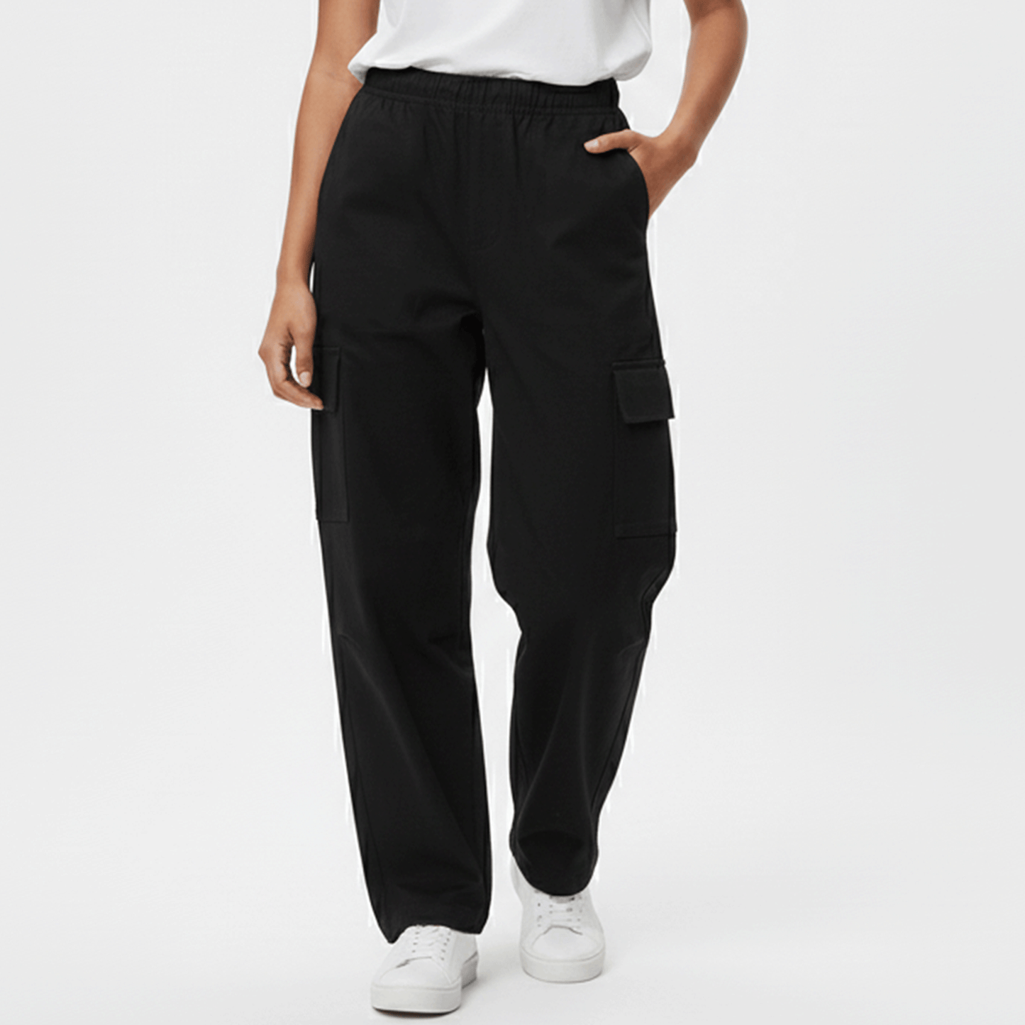 Black Loose Fit Cargo Pant
