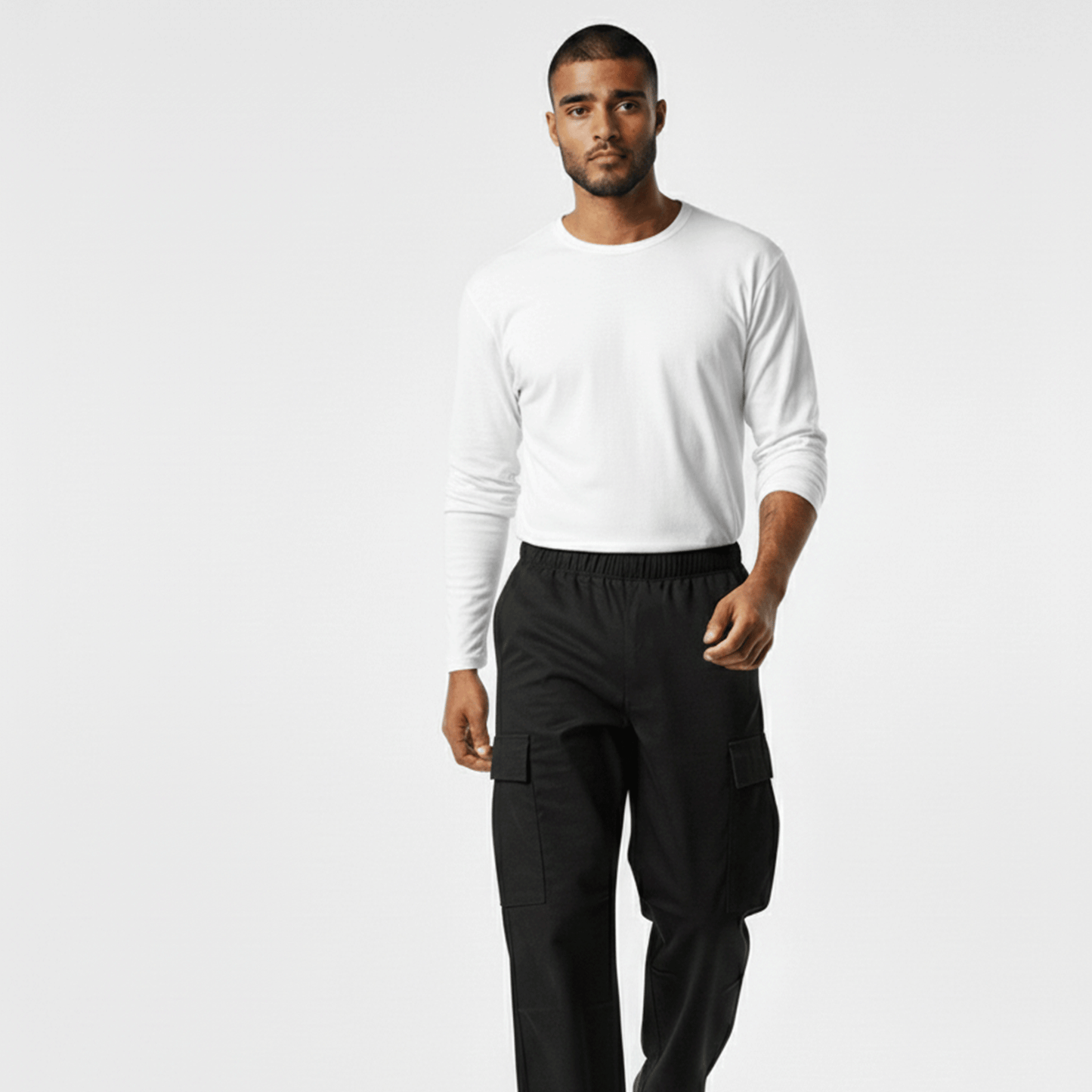 White Regular Fit – 24/7 Long Sleeves T Shirt