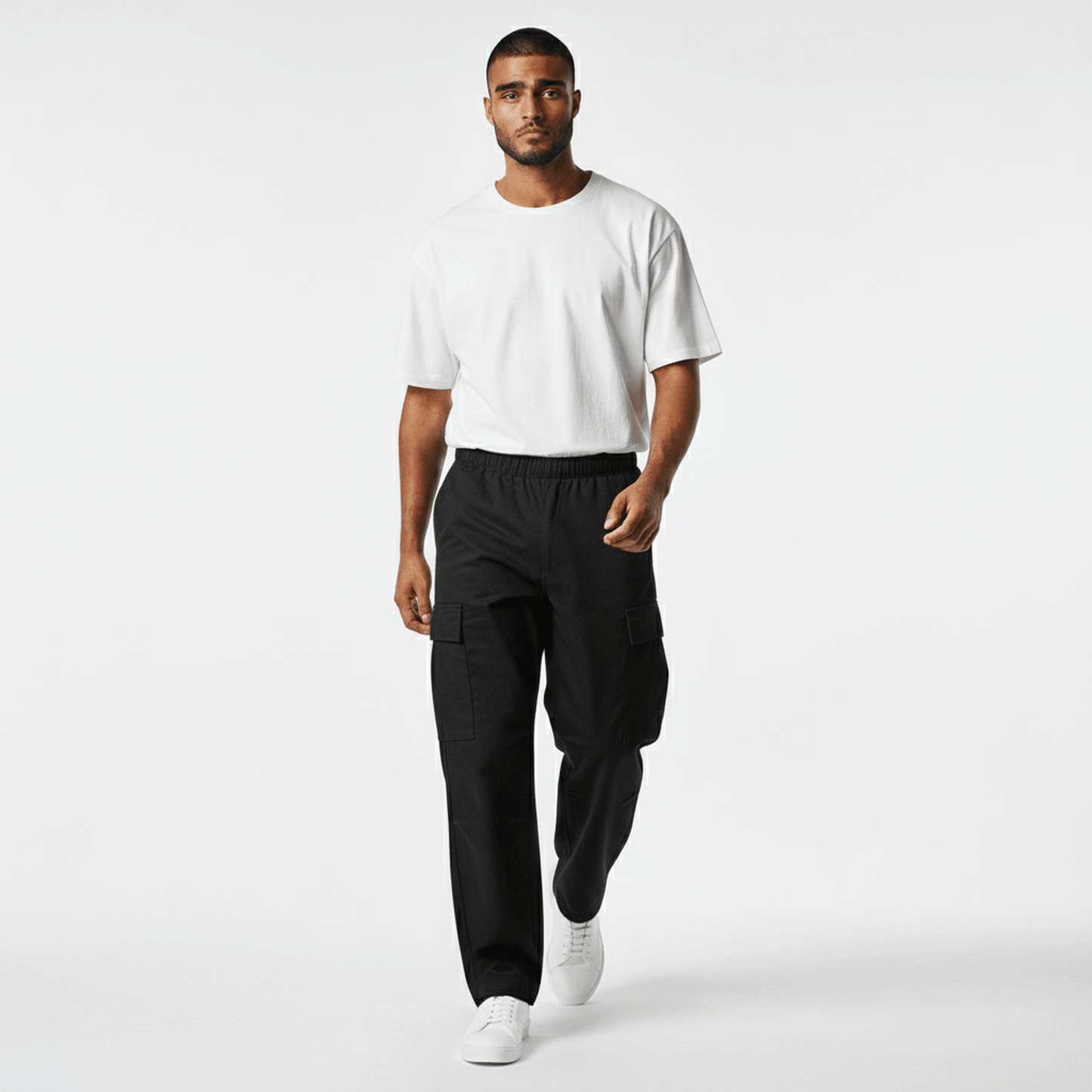 Black Loose Fit Cargo Pant