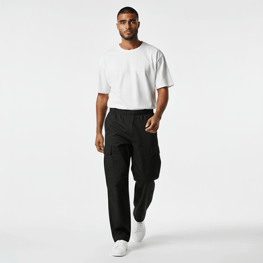 Black Loose Fit Cargo Pant