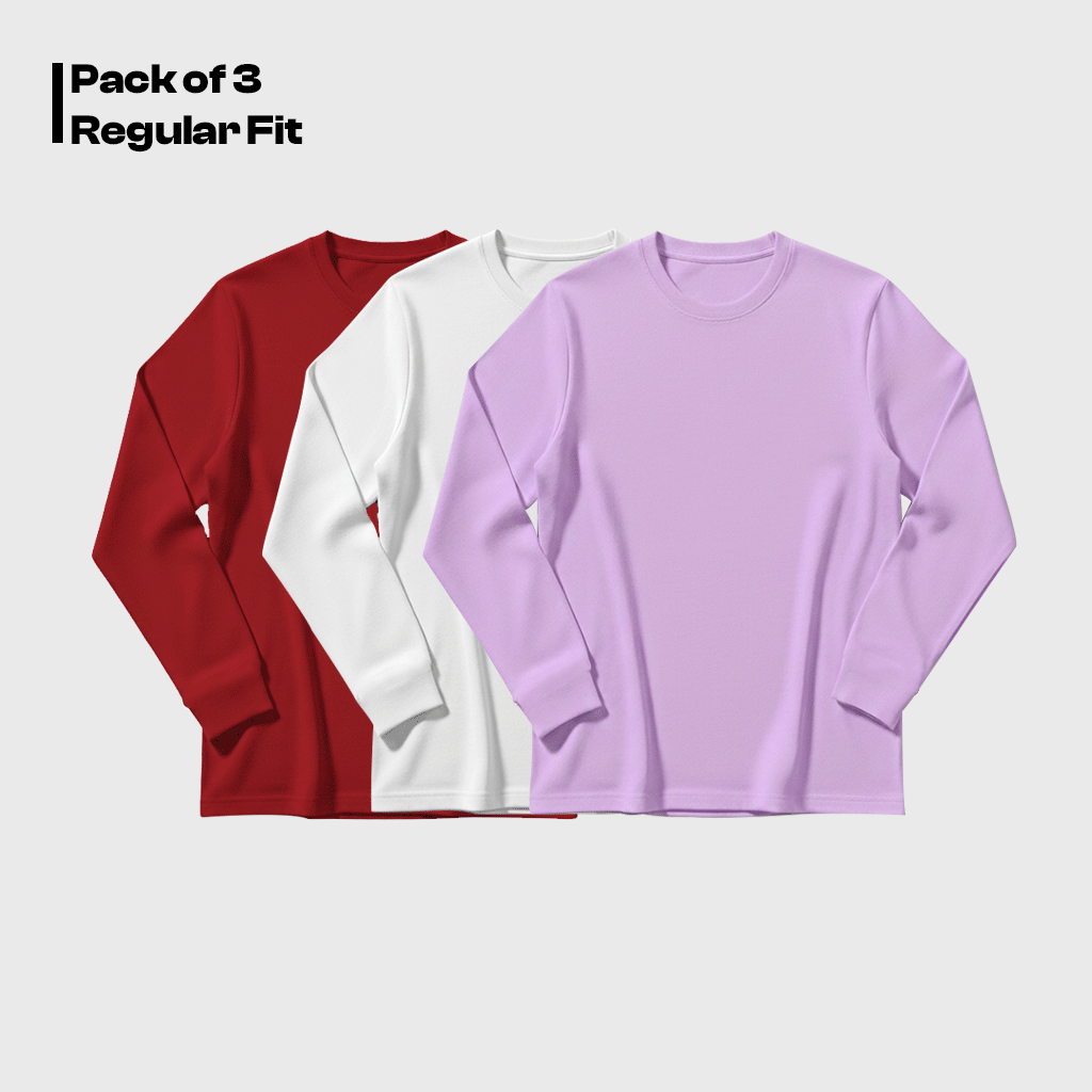 Pack of 3 – 24/7 Long Sleeves T Shirt